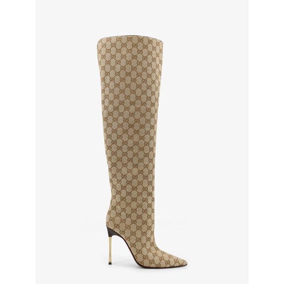 GUCCI Shoes - Gucci Women Gg Fabric Cuissardes Boots